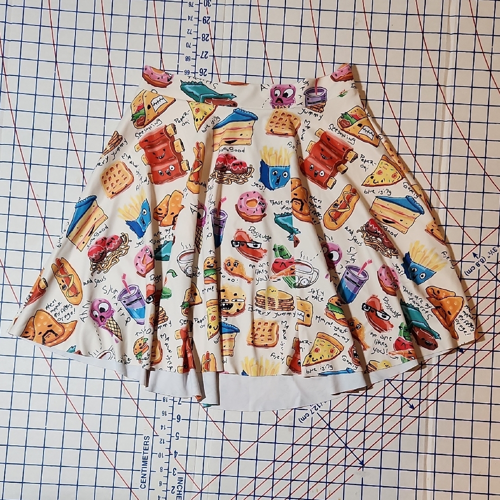 Blackmilk Munchies Skater Skirt M